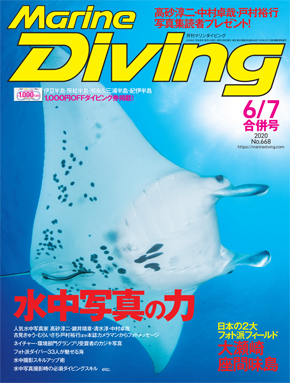 月刊『マリンダイビング』2020年6月・7月合併号の表紙